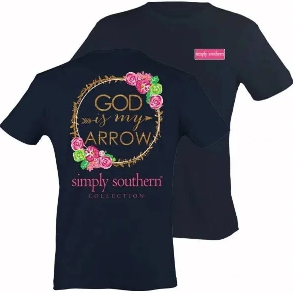 Simply Southern Navy Tee - Picture 2 of 6